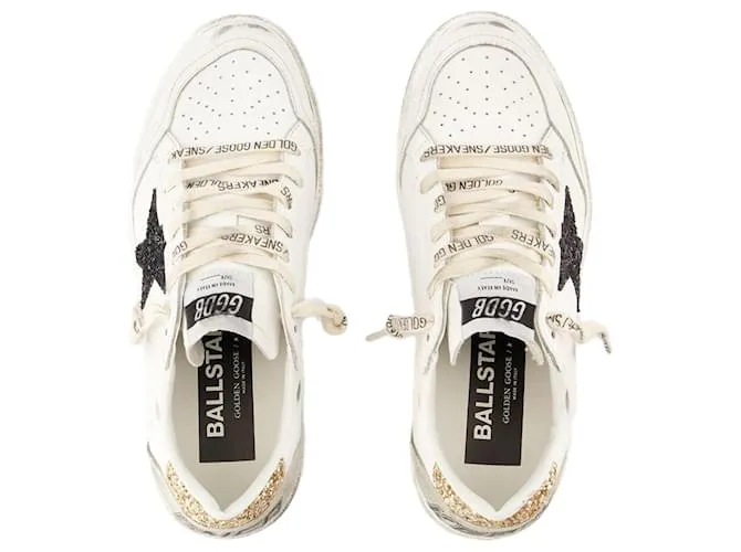 Zapatillas Ballstar - Golden Goose Deluxe Brand - Cuero - Blanco 