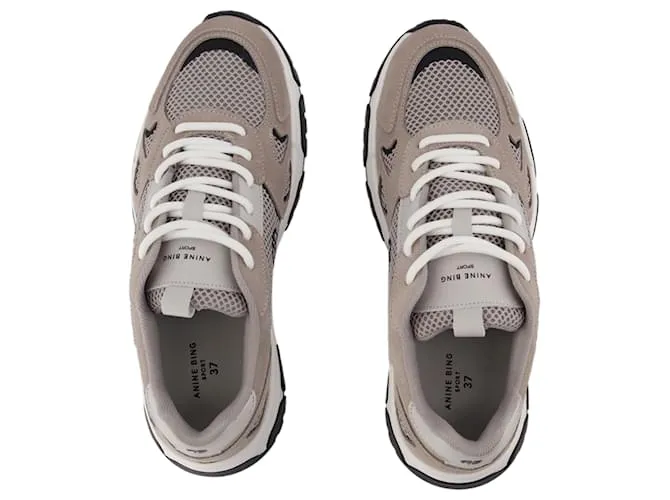 Zapatillas Brody - ANINE BING - Cuero - Gris 