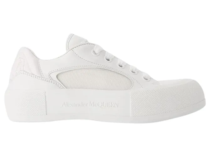 Zapatillas Deck - Alexander McQueen - piel de becerro - Blanco 