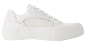 Zapatillas Deck - Alexander McQueen - piel de becerro - Blanco 