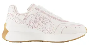 Zapatillas Oversize - Alexander Mcqueen - Multicolor - Cuero Blanco 