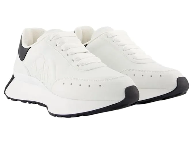 Zapatillas oversize - Alexander Mcqueen - Piel - Gris 