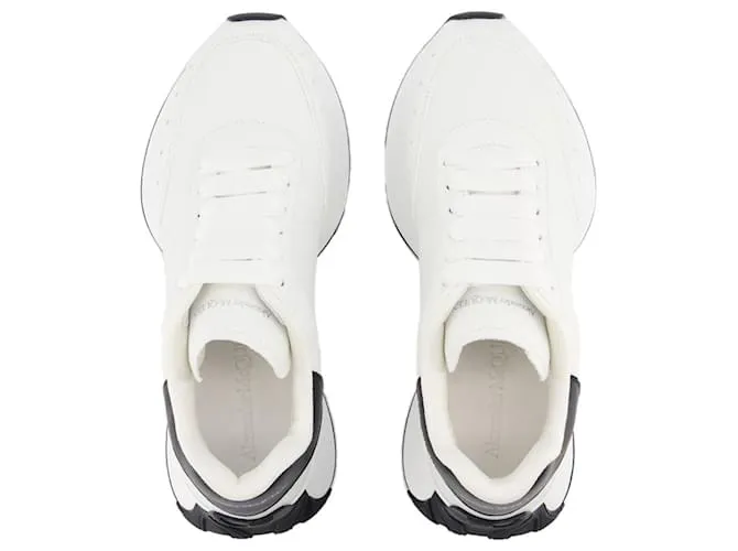 Zapatillas oversize - Alexander Mcqueen - Piel - Gris 