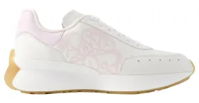 Zapatillas Sprint Runner - Alexander Mcqueen - Cuero - Blanco 