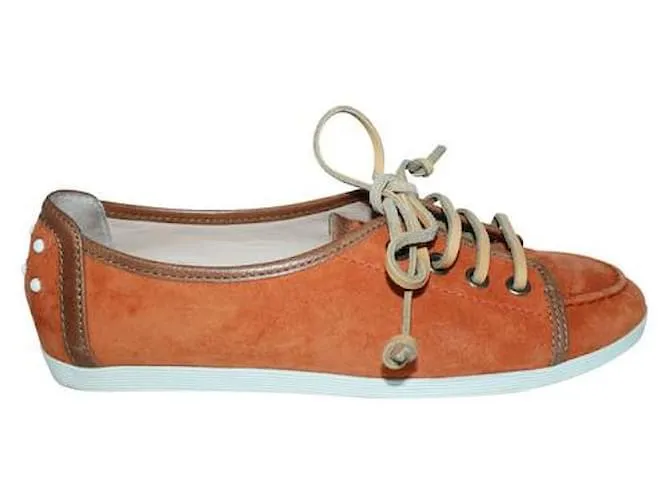 Zapatillas Tod'S de ante naranja 