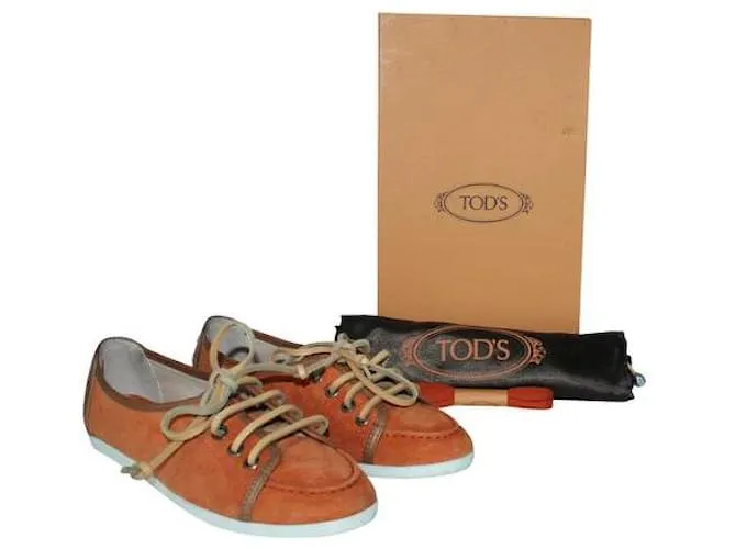 Zapatillas Tod'S de ante naranja 