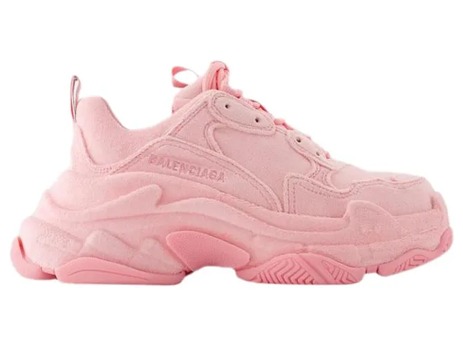 Zapatillas Triple S - Balenciaga - Cuero - Rosa 