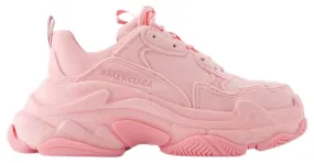 Zapatillas Triple S - Balenciaga - Cuero - Rosa 