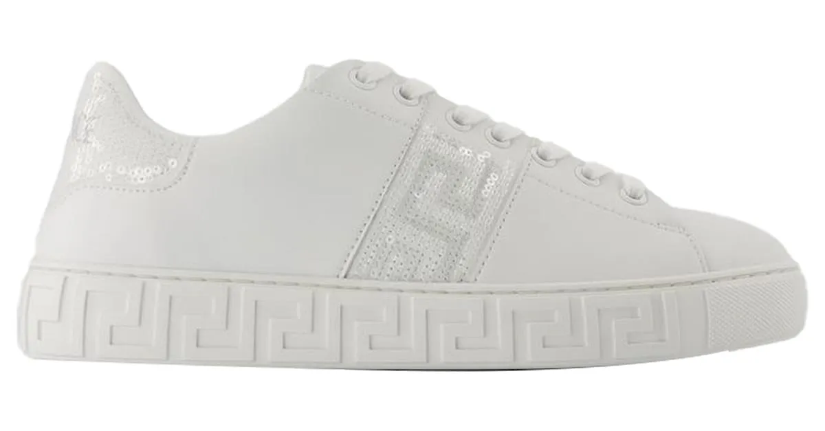 Zapatillas - Versace - Algodón - Blanco 