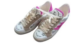 Zapatillas Zadig & Voltaire ZV1749 Blanco Fucsia 