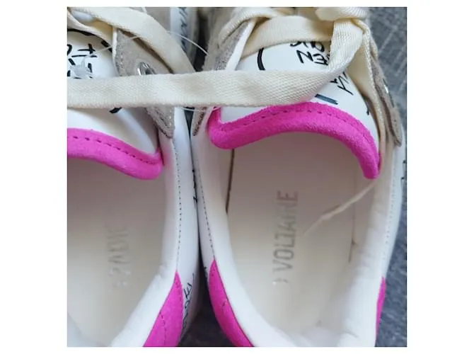 Zapatillas Zadig & Voltaire ZV1749 Blanco Fucsia 